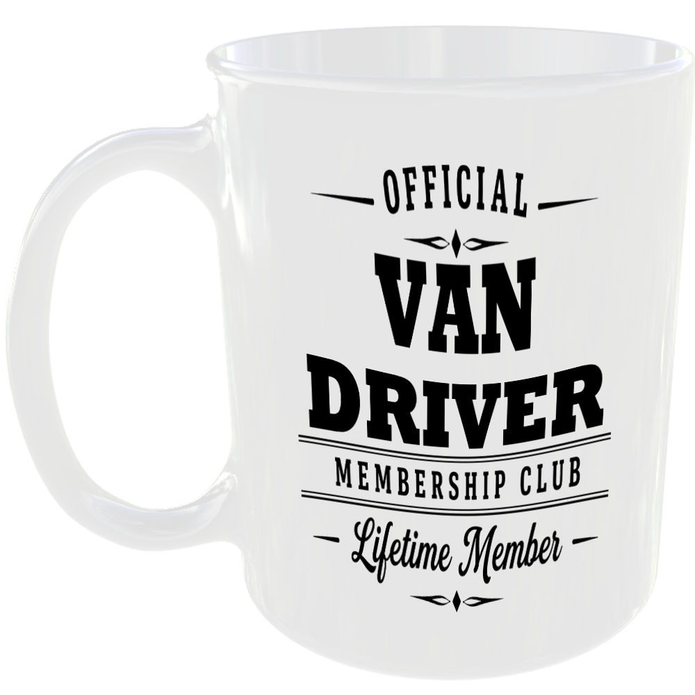Official Van Driver Membership Club Funny Ceramic Mug Car Enthusiast Gift