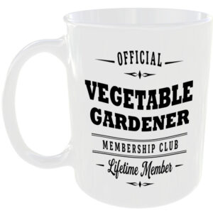 Official Vegetable Gardener Membership Club Funny Gardening Ceramic Mug Gift
