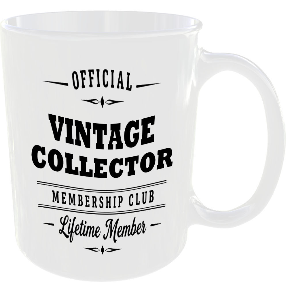 Official Vintage Collector Membership Club Funny Ceramic Mug Hobby Novelty Gift - Image 2