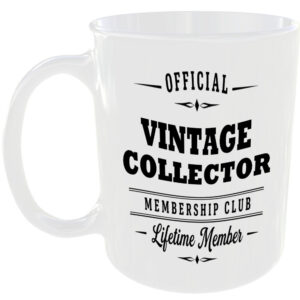 Official Vintage Collector Membership Club Funny Ceramic Mug Hobby Novelty Gift