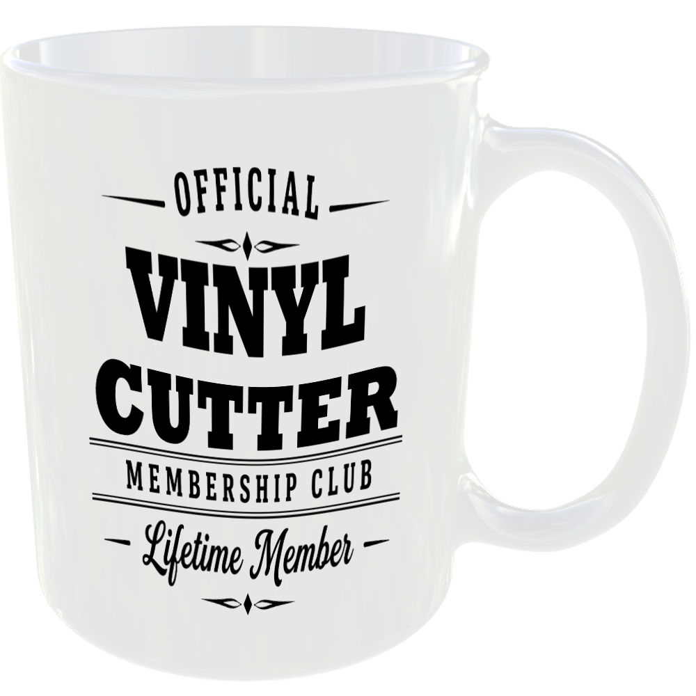 Official Vinyl Cutter Membership Club Funny Ceramic Mug Craft Creative Hobby Tea - Image 2