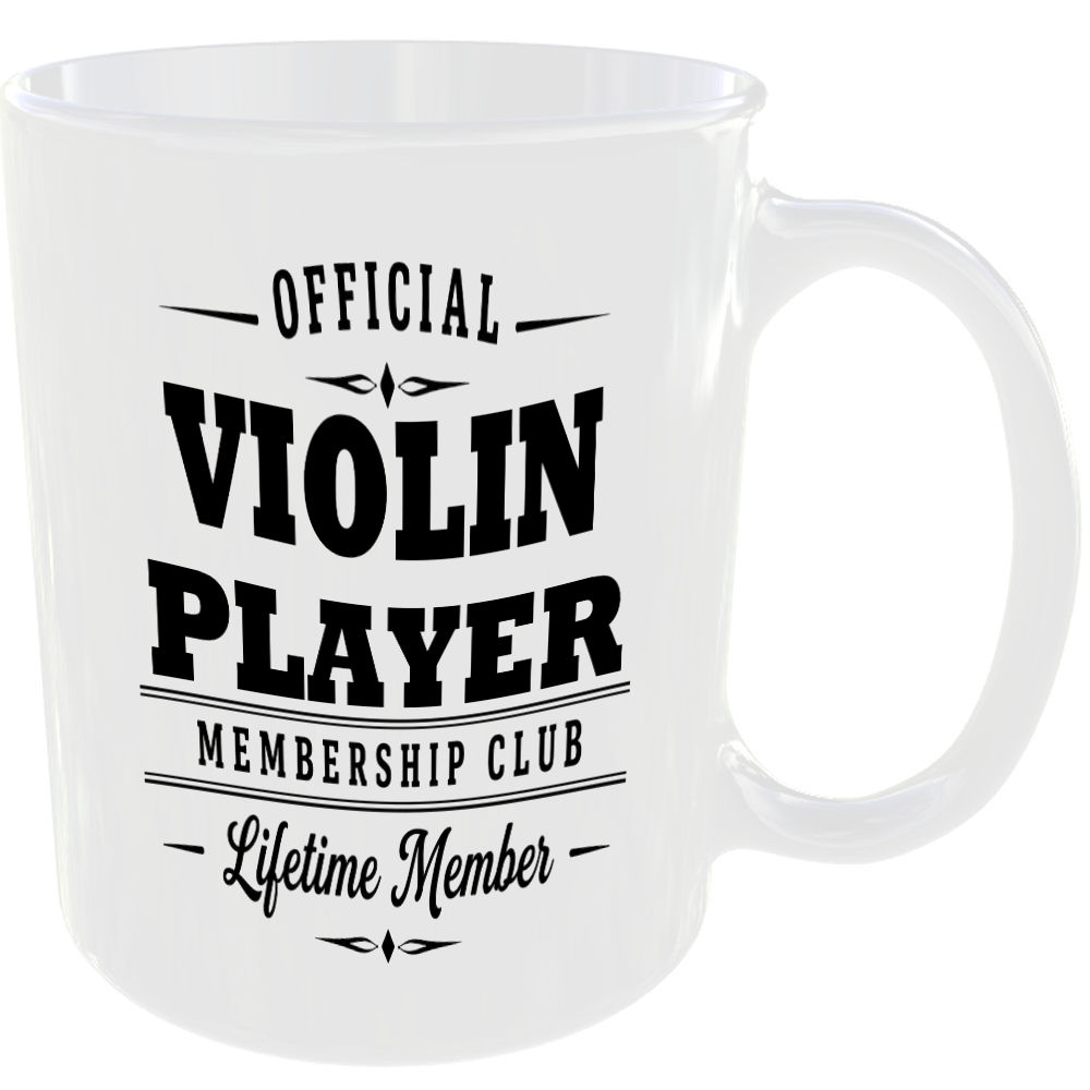Official Violin Player Membership Club Funny Ceramic Mug Music Musician Fan Gift - Image 2