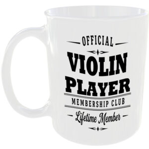 Official Violin Player Membership Club Funny Ceramic Mug Music Musician Fan Gift