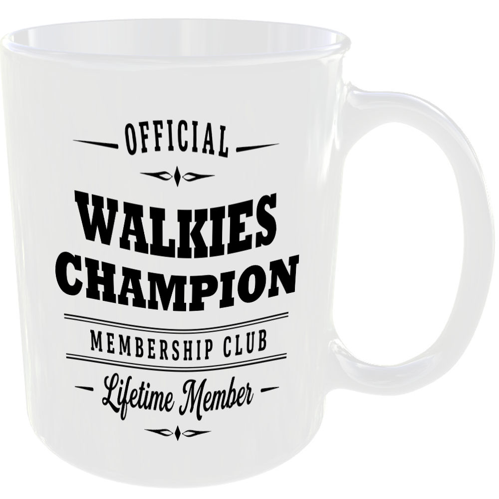 Official Walkies Champion Membership Club Funny Ceramic Mug Pet Lover Birthday - Image 2