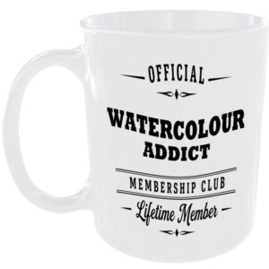 Official Watercolour Addict Membership Club Funny Ceramic Mug Craft Creative Tea