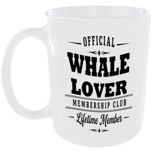 Official Whale Lover Membership Club Funny Ceramic Mug Birthday Gift Tea Coffee