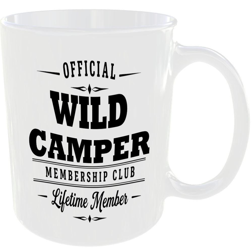 Official Wild Camper Membership Club Funny Ceramic Mug Outdoor Hobby Adventure - Image 2