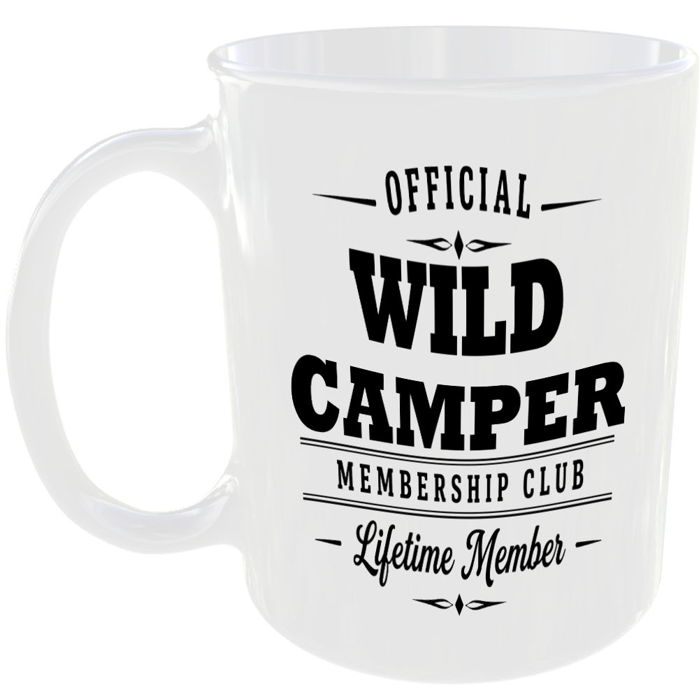 Official Wild Camper Membership Club Funny Ceramic Mug Outdoor Hobby Adventure