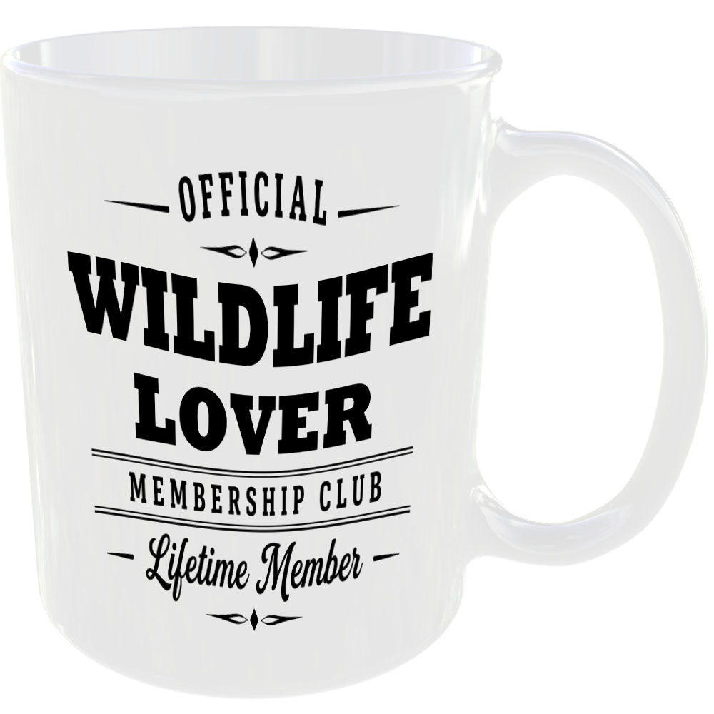 Official Wildlife Lover Membership Club Funny Ceramic Mug Novelty Gift - Image 2