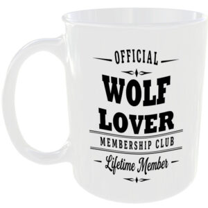 Official Wolf Lover Membership Club Funny Ceramic Mug Birthday Gift Tea Coffee ☕