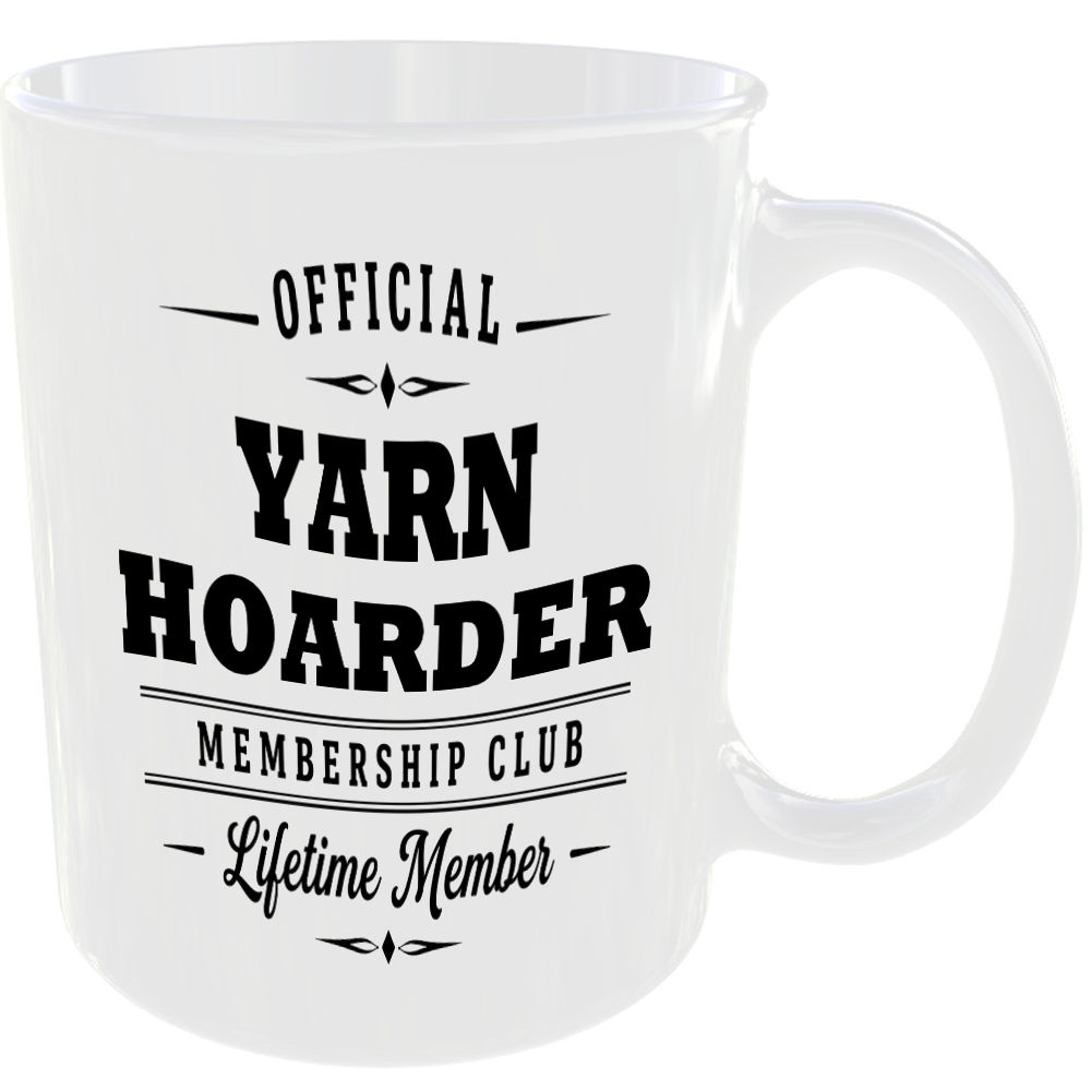 Official Yarn Hoarder Membership Club Funny Ceramic Mug Craft Creative Hobby Tea - Image 2