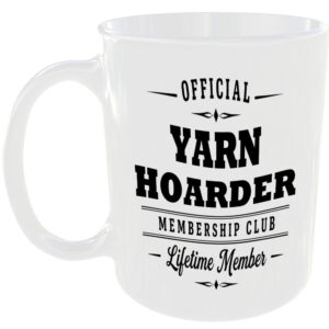 Official Yarn Hoarder Membership Club Funny Ceramic Mug Craft Creative Hobby Tea