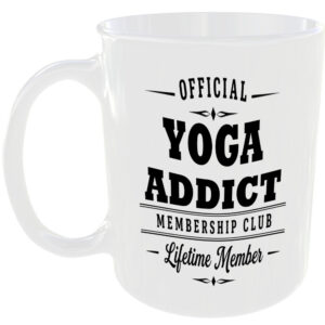 Official Yoga Addict Membership Club Funny Ceramic Mug Sports Fitness Fan Gift