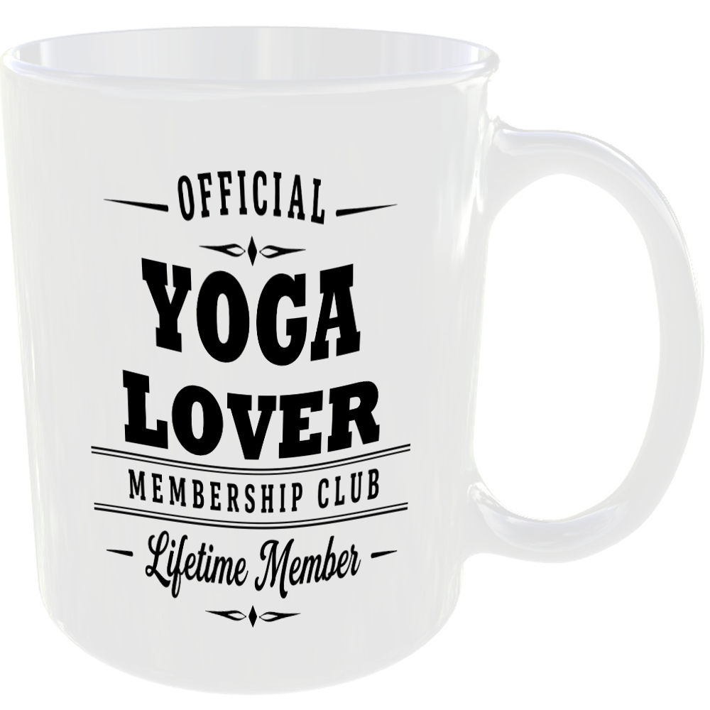 Official Yoga Lover Membership Club Funny Ceramic Mug Birthday Gift Tea Coffee ☕ - Image 2