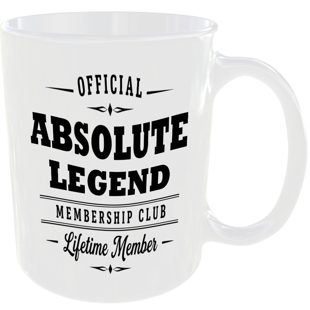 Official Absolute Legend Membership Club Funny Ceramic Mug Banter Cheeky Novelty - Image 2
