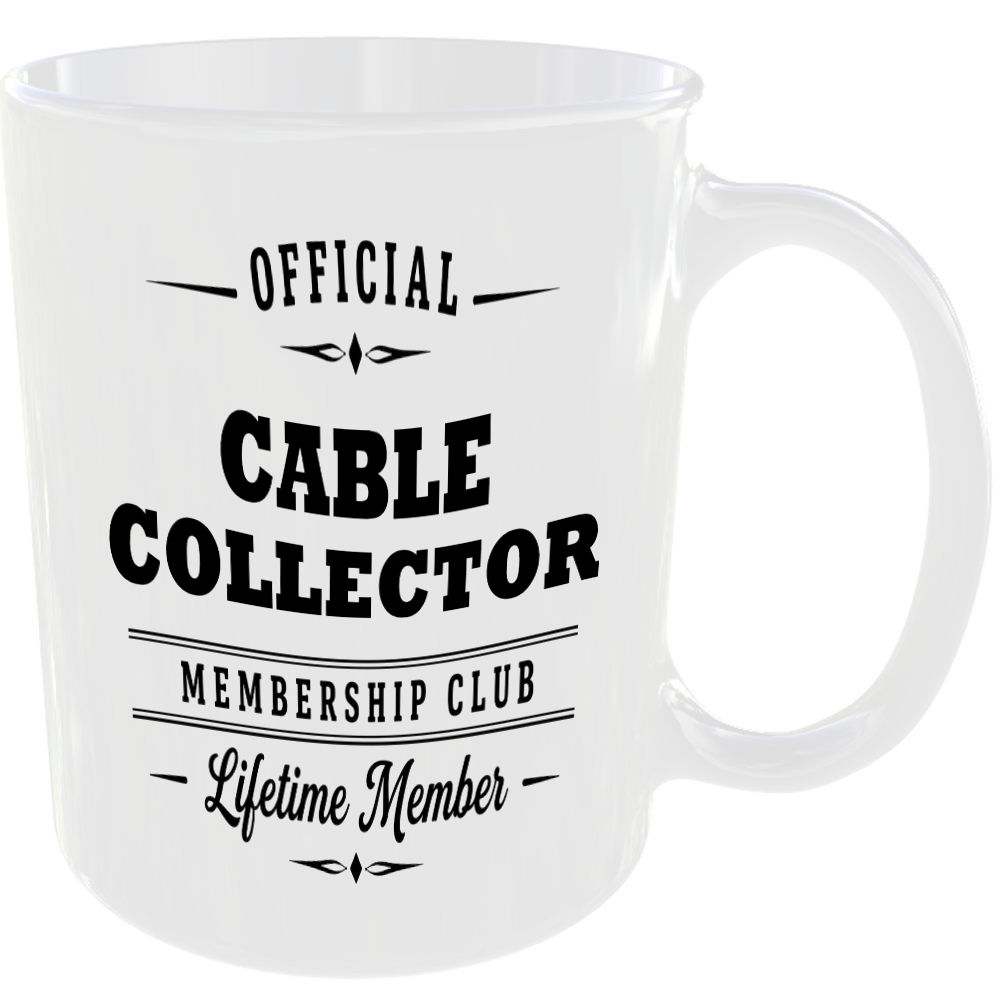 Official Cable Collector Membership Club Funny Ceramic Mug Tech Geek Office Gift - Image 2