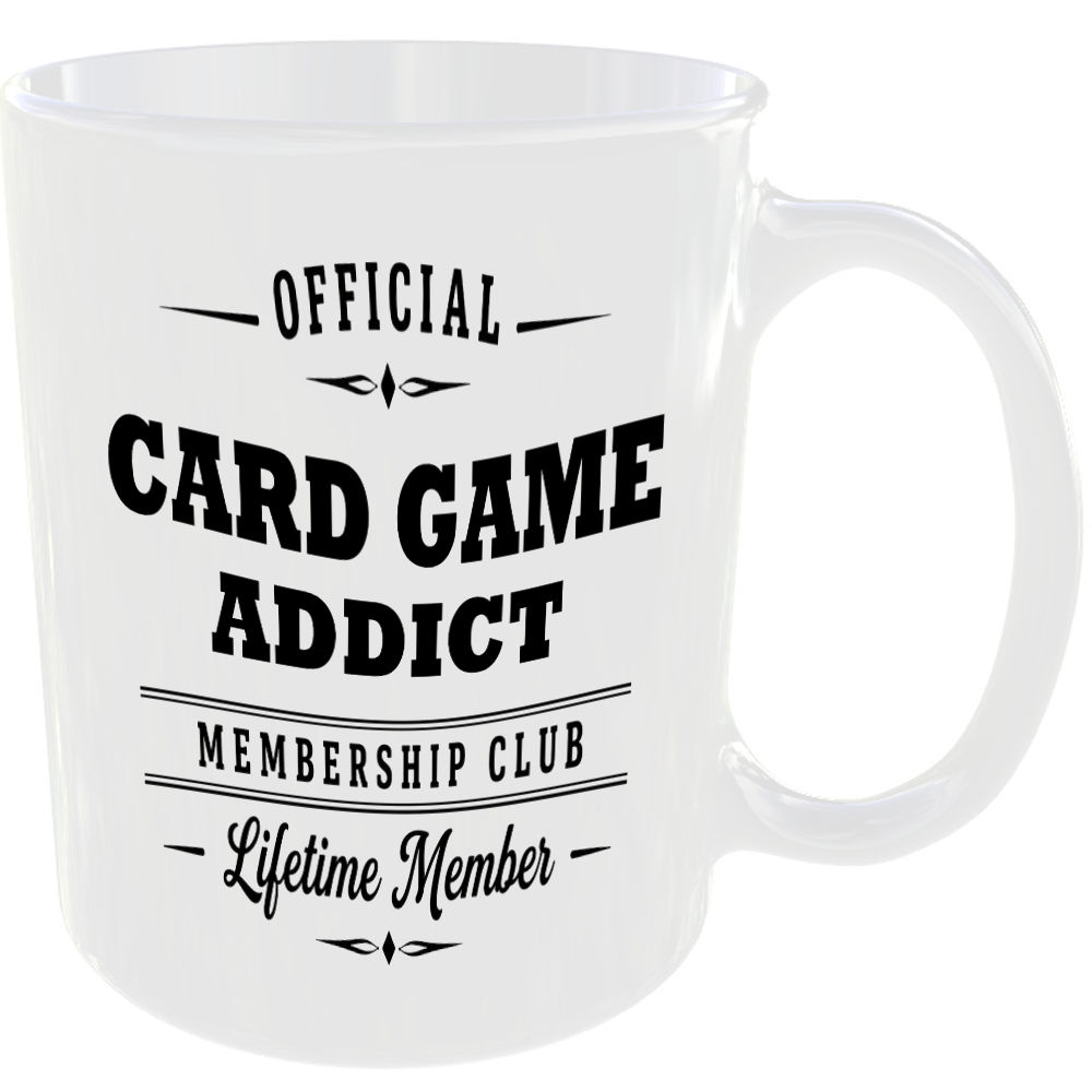 Official Card Game Addict Membership Club Funny Ceramic Mug Sport Player Fan Tea - Image 2