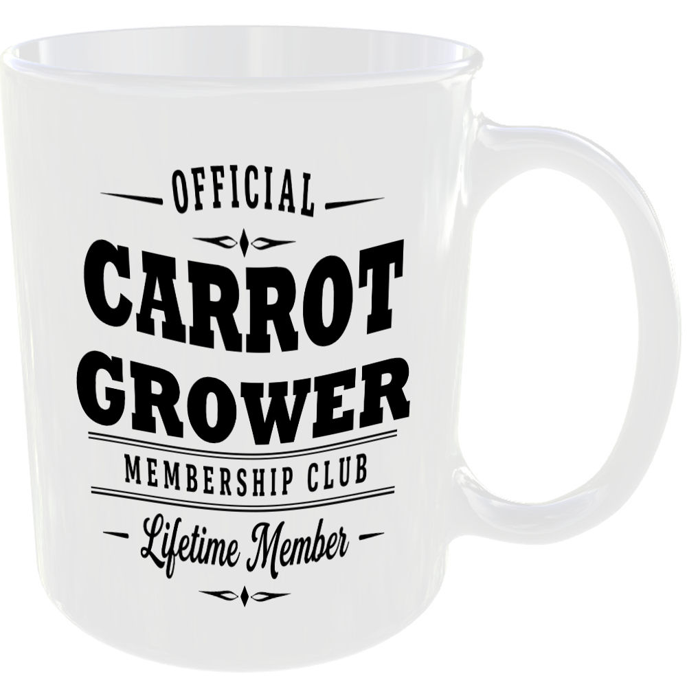 Official Carrot Grower Membership Club Funny Ceramic Mug Garden Nature Hobby Tea - Image 2