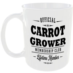 Official Carrot Grower Membership Club Funny Ceramic Mug Garden Nature Hobby Tea
