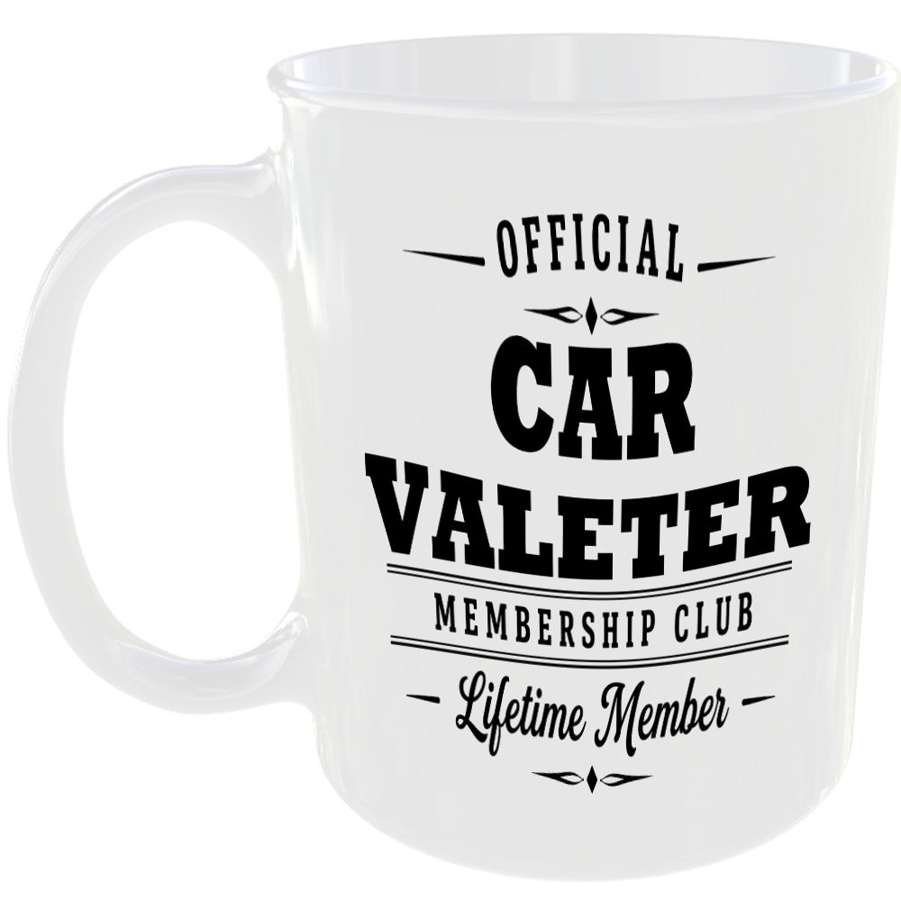 Official Car Valeter Membership Club Funny Ceramic Mug Tradesman Work Tools Gift