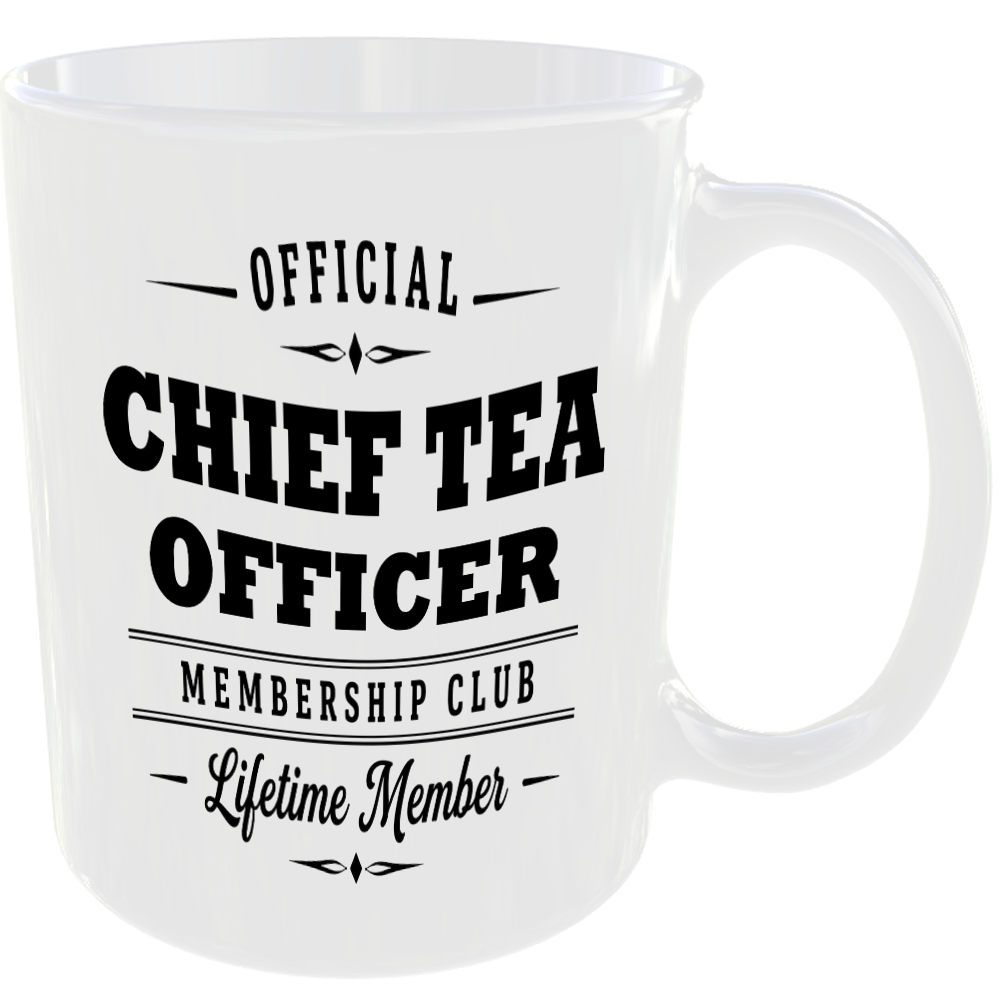 Official Chief Tea Officer Membership Club Funny Ceramic Mug Banter Cheeky Gift - Image 2
