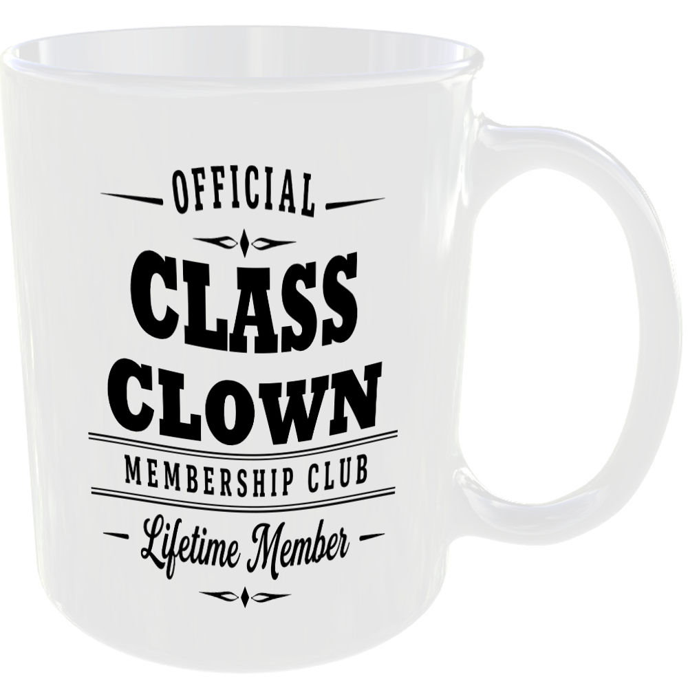 Official Class Clown Membership Club Funny Ceramic Mug Banter Cheeky Novelty Tea - Image 2