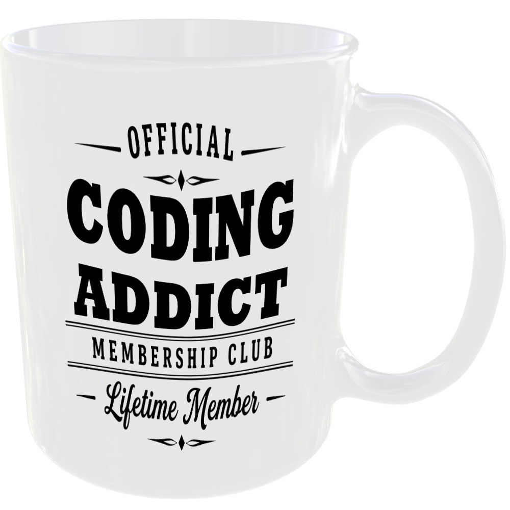 Official Coding Addict Membership Club Funny Ceramic Mug Tech Geek Office Gift - Image 2
