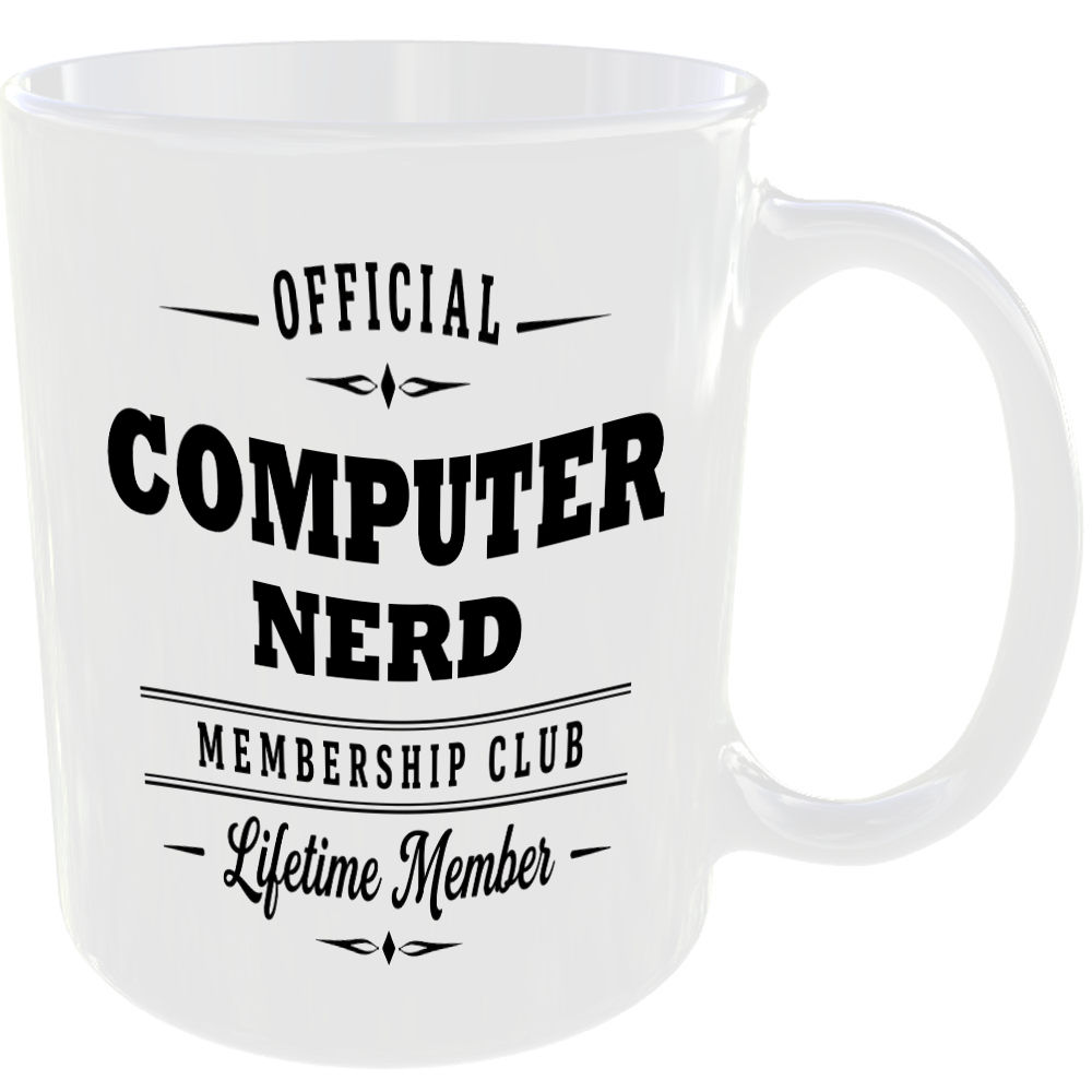 Official Computer Nerd Membership Club Funny Ceramic Mug Tech Geek Office Gift - Image 2