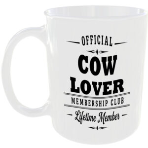 Official Cow Lover Membership Club Funny Ceramic Mug Countryside Nature Birthday