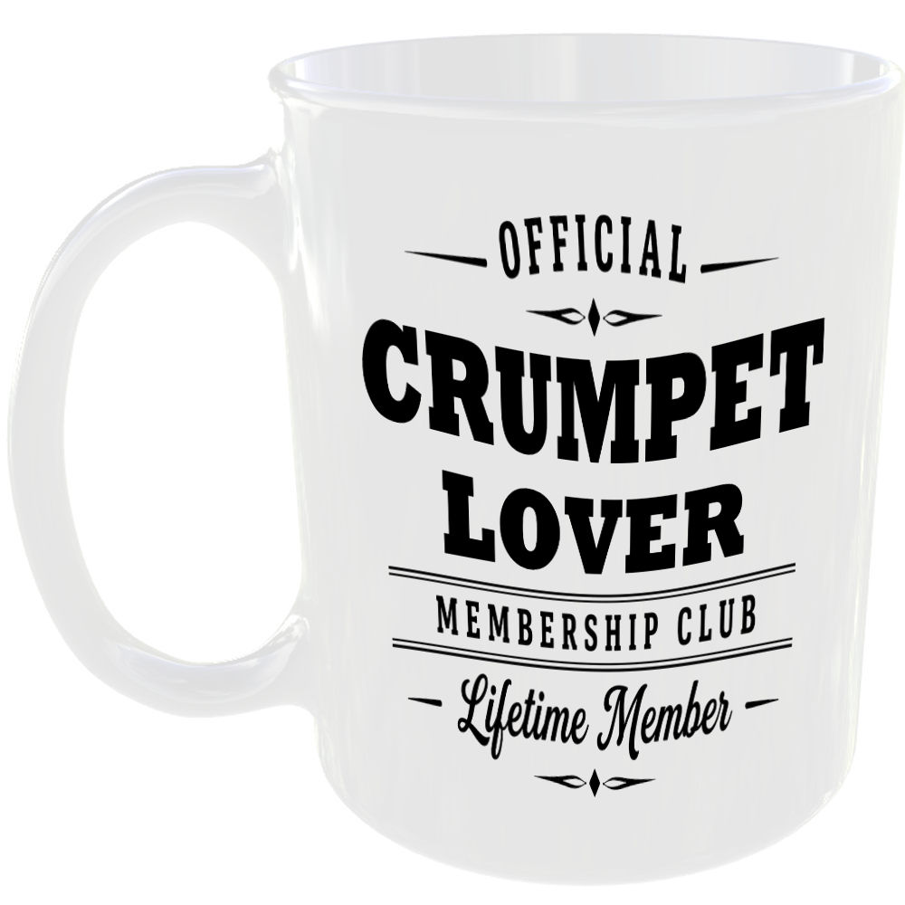 Official Crumpet Lover Membership Club Funny Ceramic Mug Foodie Kitchen Birthday