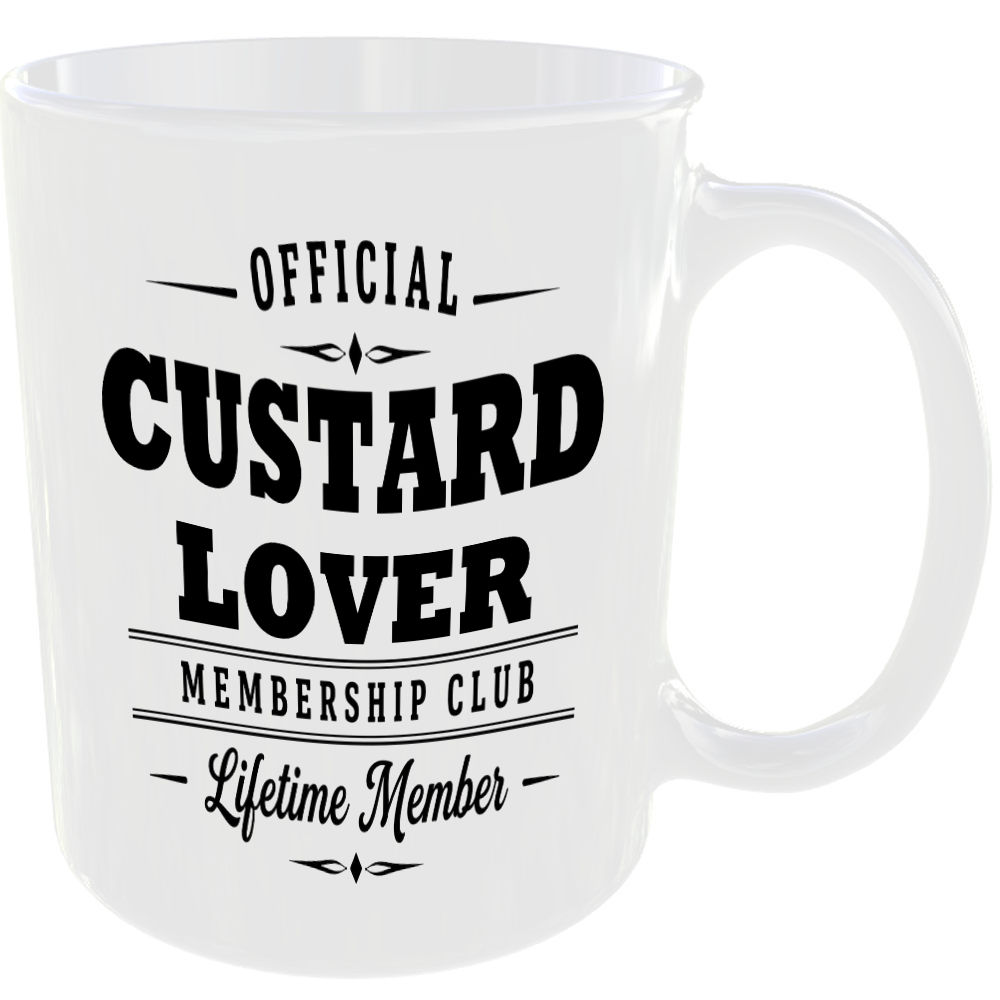 Official Custard Lover Membership Club Funny Ceramic Mug Foodie Kitchen Birthday - Image 2