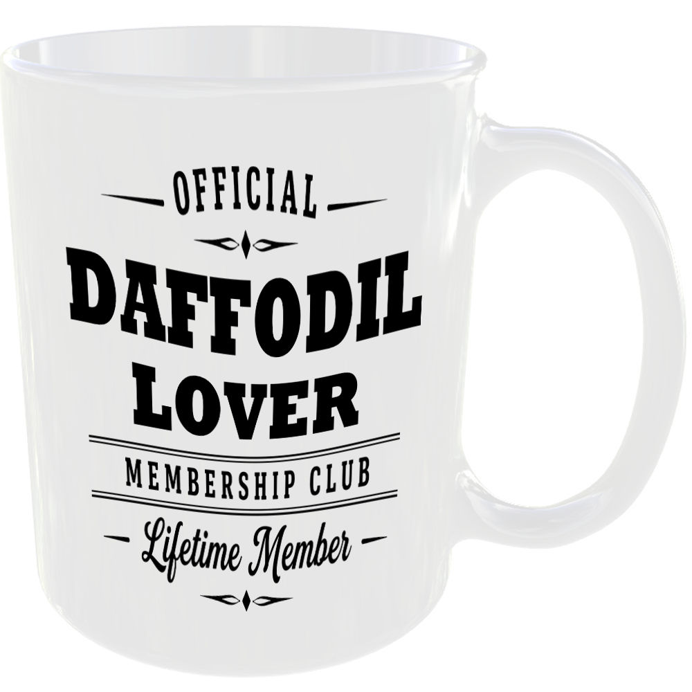 Official Daffodil Lover Membership Club Funny Ceramic Mug Garden Nature Hobby - Image 2