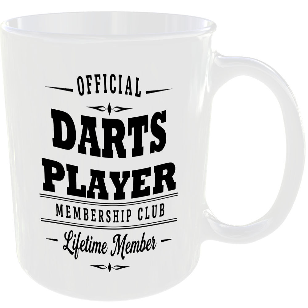 Official Darts Player Membership Club Funny Ceramic Mug Sport Fan Birthday Gift - Image 2