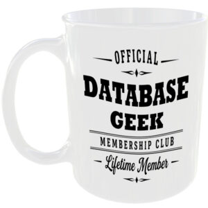 Official Database Geek Membership Club Funny Ceramic Mug Tech Office Birthday