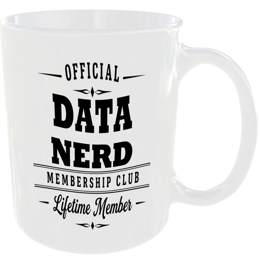 Official Data Nerd Membership Club Funny Ceramic Mug Tech Geek Office Birthday - Image 2