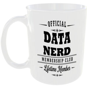 Official Data Nerd Membership Club Funny Ceramic Mug Tech Geek Office Birthday