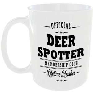 Official Deer Spotter Membership Club Funny Ceramic Mug Animal Lover Countryside