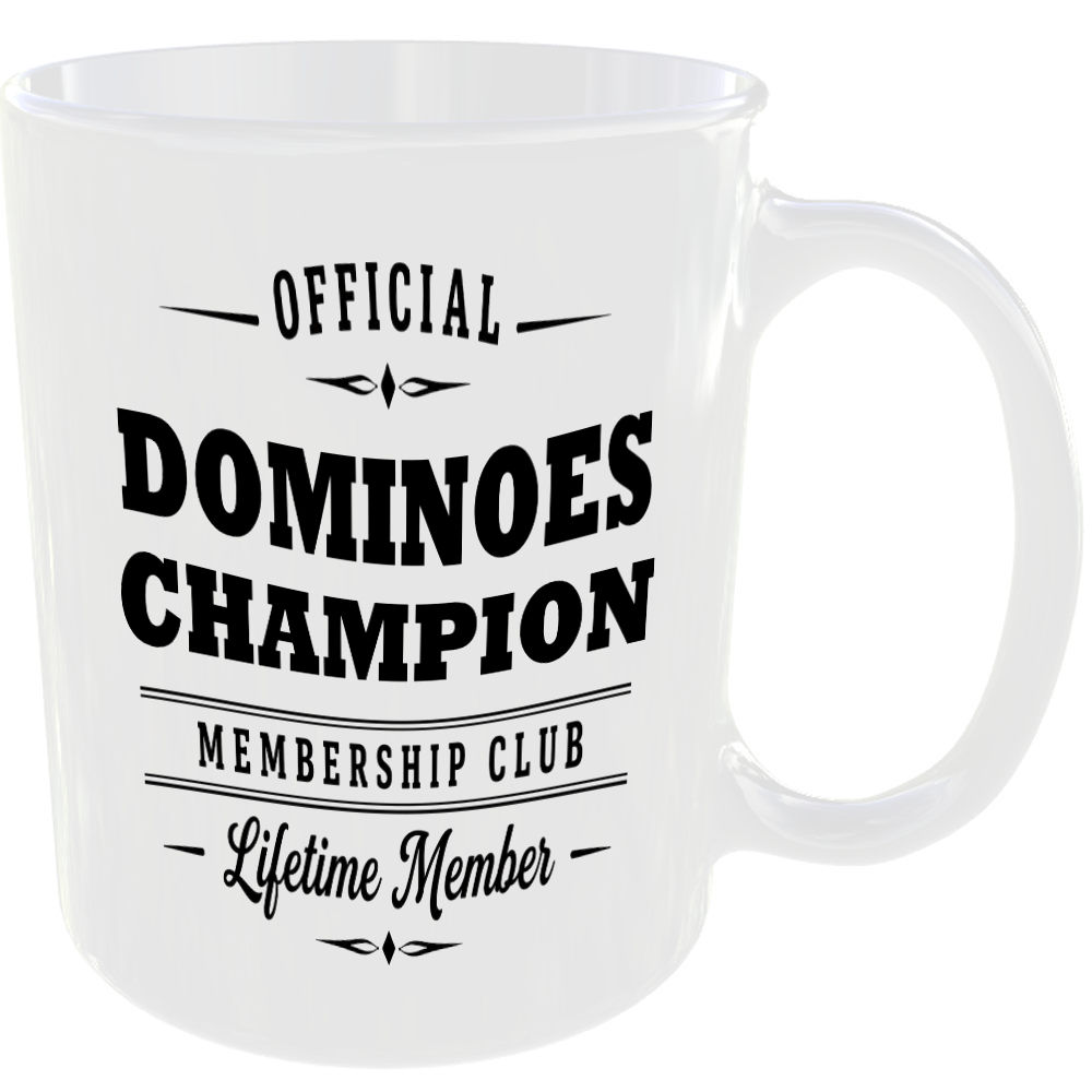 Official Dominoes Champion Membership Club Funny Ceramic Mug Sport Player Fan - Image 2