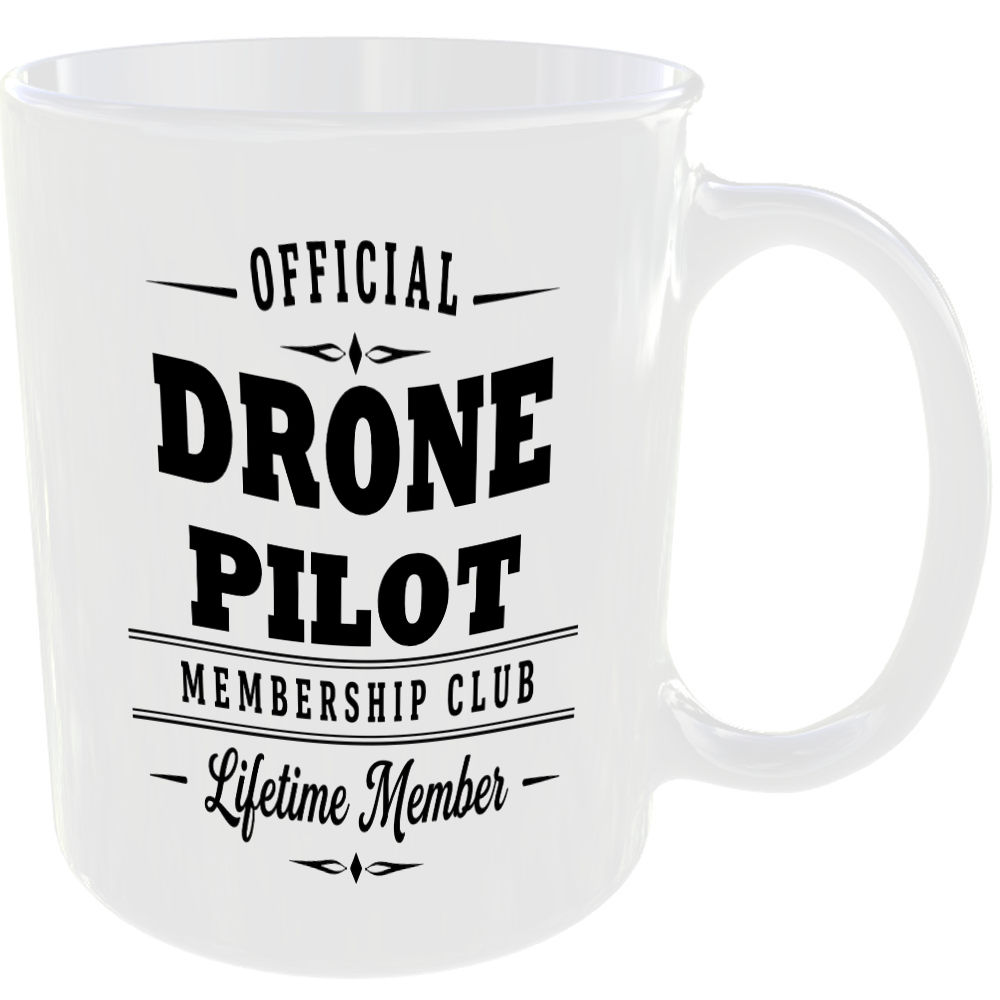 Official Drone Pilot Membership Club Funny Ceramic Mug Tech Geek Office Birthday - Image 2