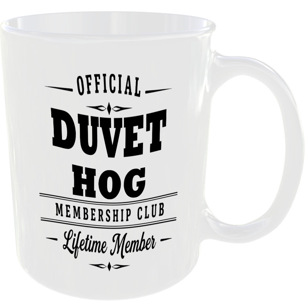 Official Duvet Hog Membership Club Funny Ceramic Mug Home Humour Novelty Gift - Image 2
