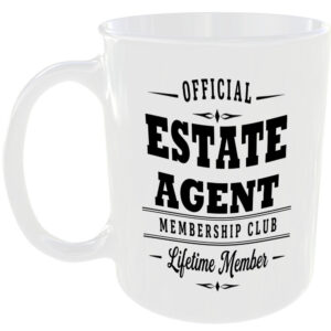 Official Estate Agent Membership Club Funny Ceramic Mug Work Career Colleague