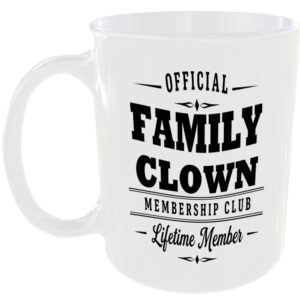 Official Family Clown Membership Club Funny Ceramic Mug Banter Cheeky Novelty