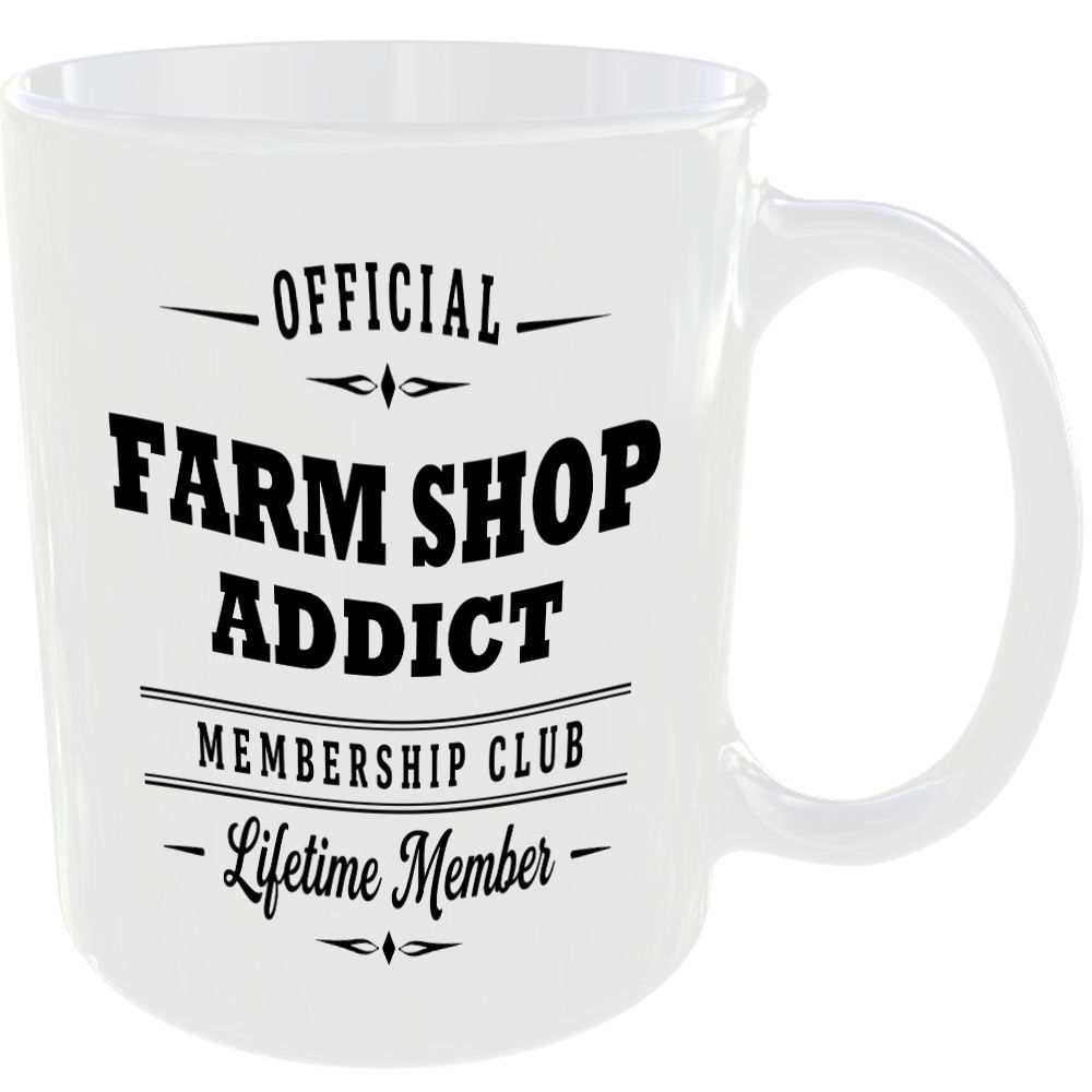 Official Farm Shop Addict Membership Club Funny Ceramic Mug Retirement Leisure - Image 2
