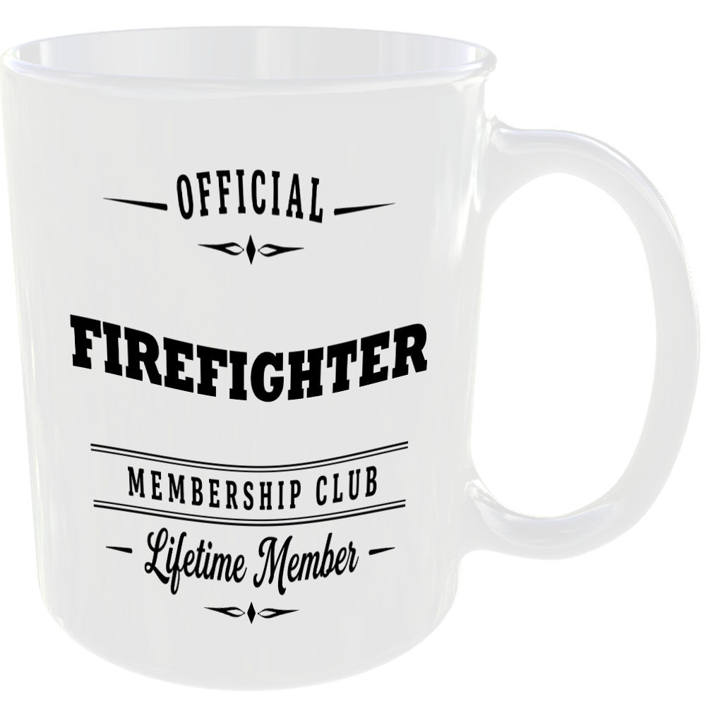 Official Firefighter Membership Club Funny Ceramic Mug Work Career Colleague Tea - Image 2