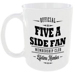 Official Five A Side Fan Membership Club Funny Ceramic Mug Sport Player Birthday