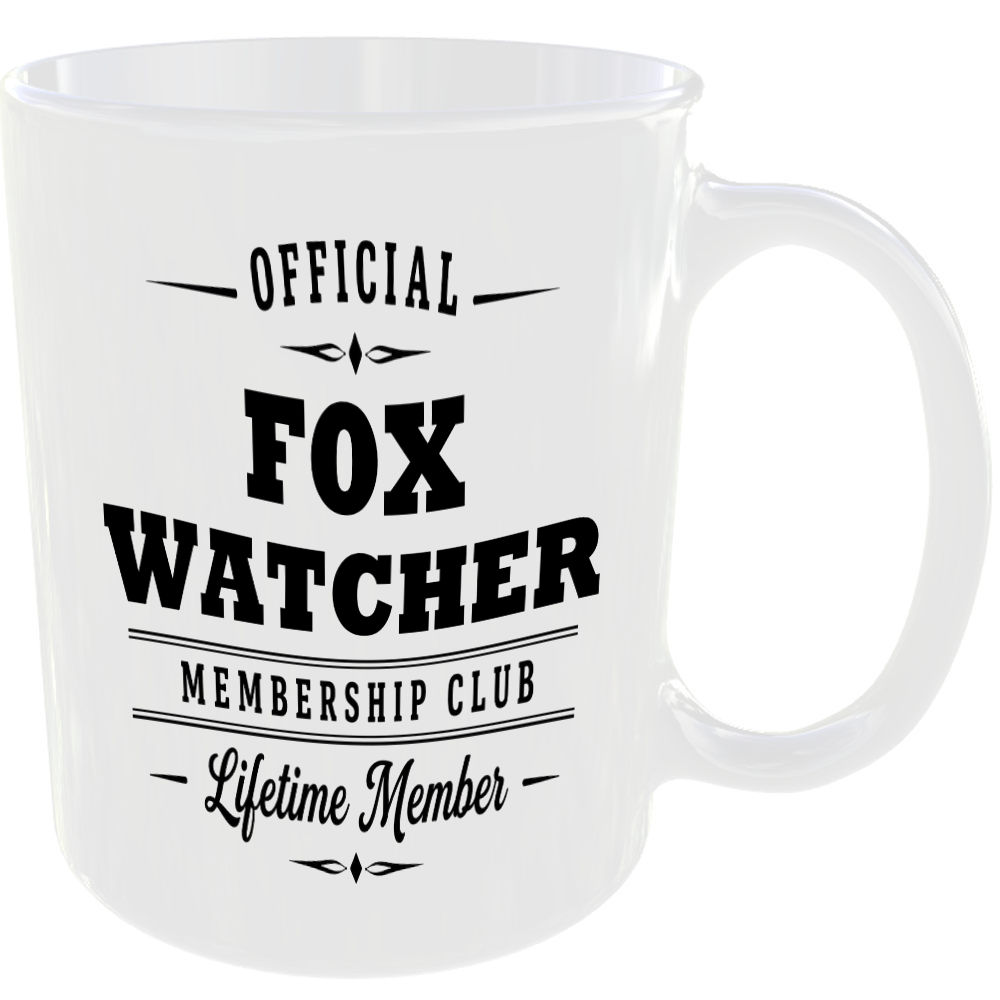 Official Fox Watcher Membership Club Funny Ceramic Mug Animal Lover Countryside - Image 2
