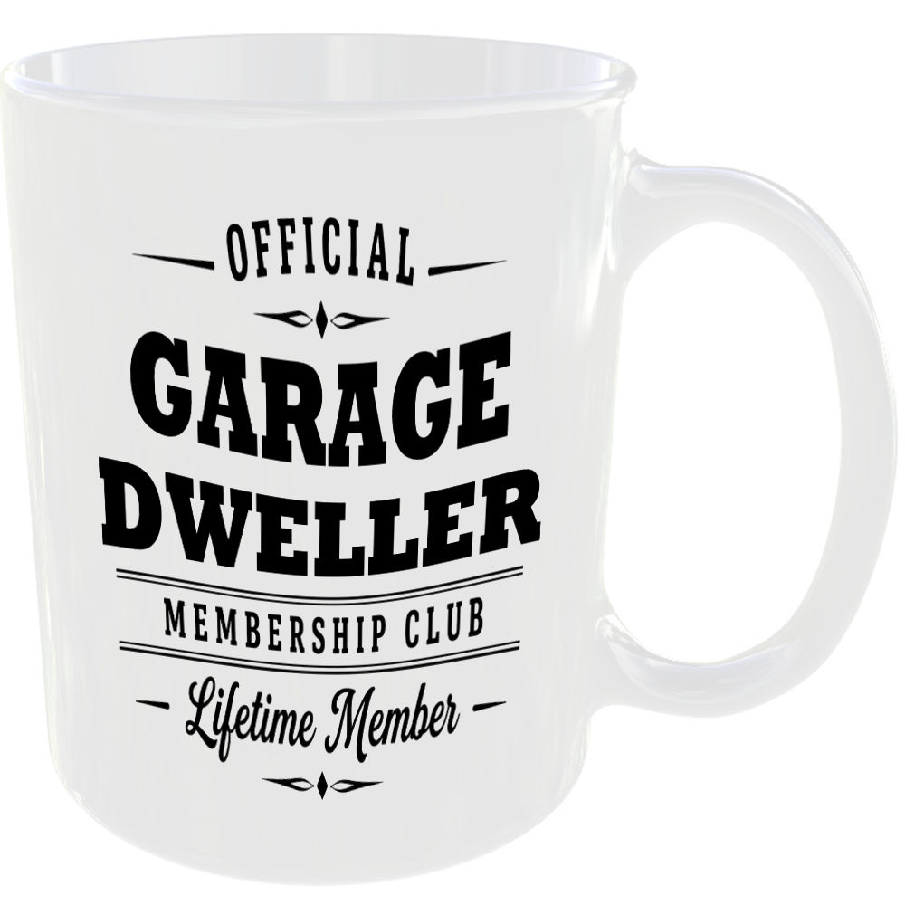 Official Garage Dweller Membership Club Funny Ceramic Mug Retirement Leisure Tea - Image 2