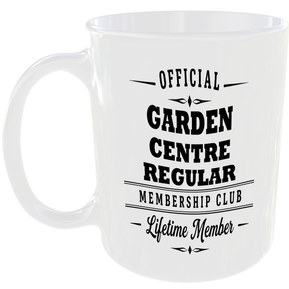Official Garden Centre Regular Membership Club Funny Ceramic Mug Retirement Gift