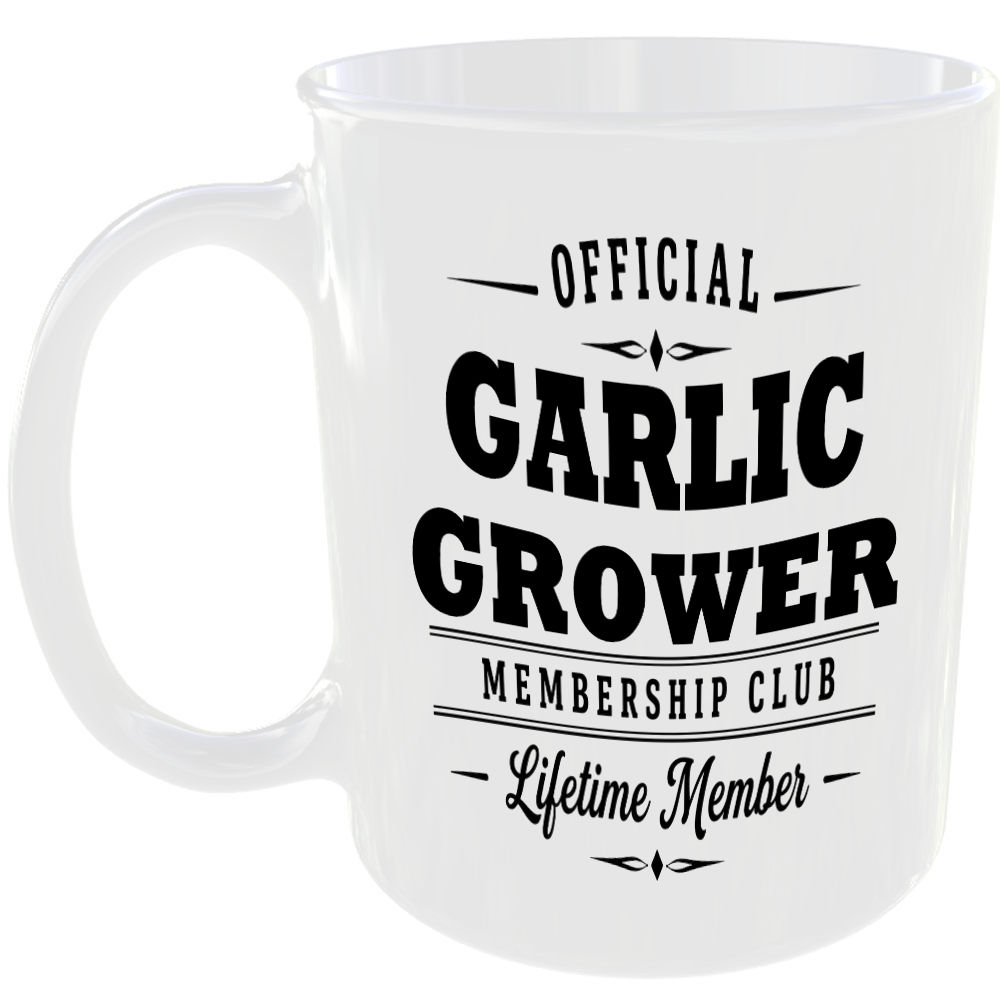 Official Garlic Grower Membership Club Funny Ceramic Mug Garden Nature Hobby Tea