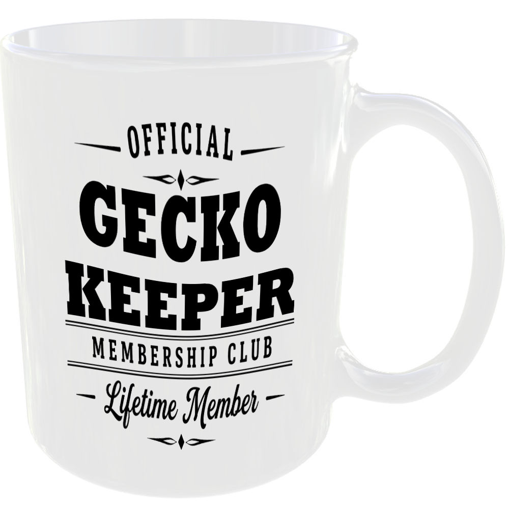 Official Gecko Keeper Membership Club Funny Ceramic Mug Animal Lover Countryside - Image 2
